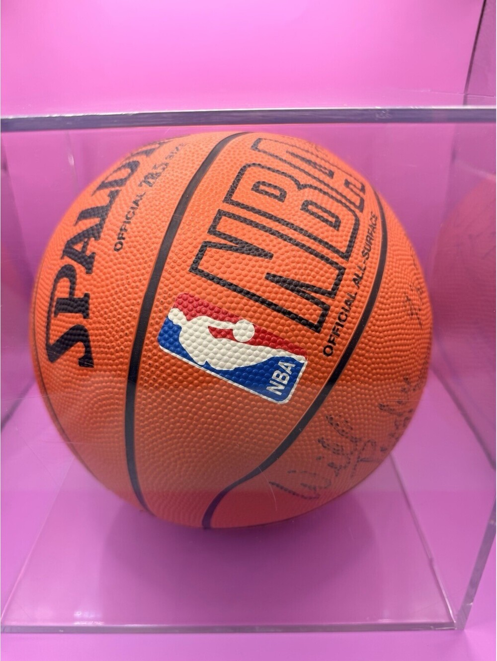 1999 San Antonio Spurs Signed NBA Basketball & Championship